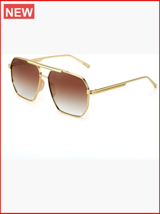 Oversized Square Aviator Sunglasses for Women Men, Tangle-Free Polarized UV400 main image 7